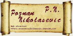 Poznan Nikolašević vizit kartica